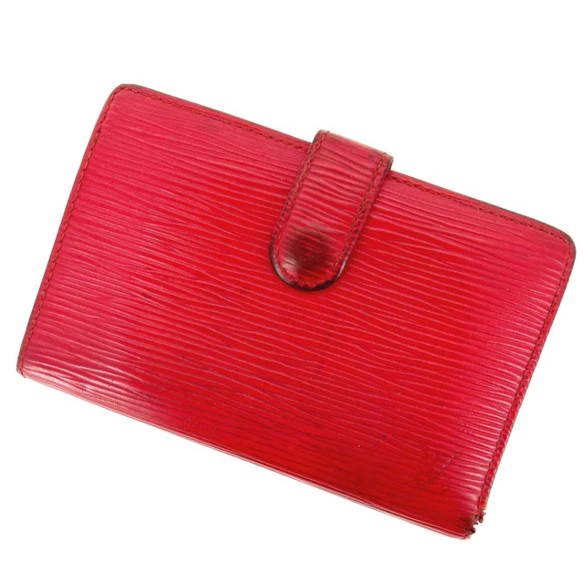 Louis Vuitton Wallet Purse Coin purse Epi Red Woman Authentic Used Y810