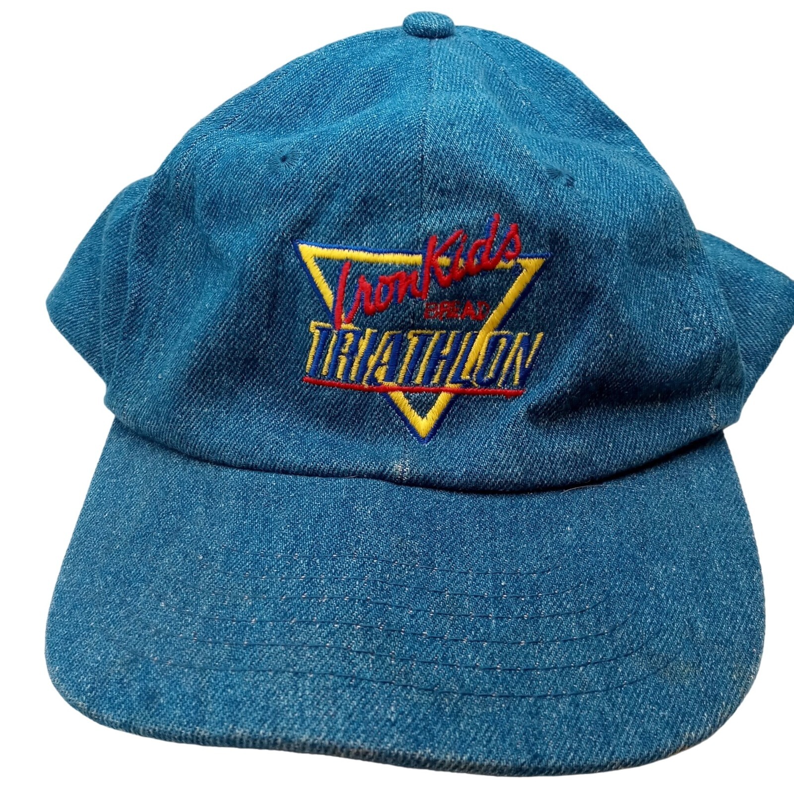 Iron Kids Bread Triathlon Cap Hat Adjustable Blue Vin… Gem