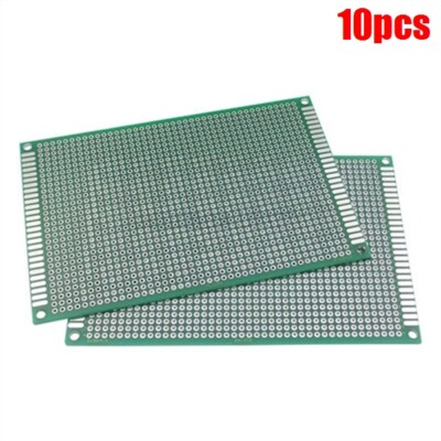 10Pcs Protoboard Circuit Universal Board 8CMX12CM Prototype Pcb Double Side I ie