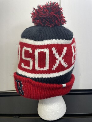 Boston Red Sox 47 Brand MLB Knit Pom Hat Cap Beanie Men display picture 1