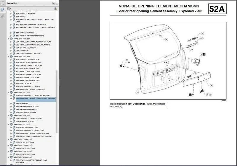 Dacia Duster (2010-2016) manuale officina su Cd - Immagine 3 di 4