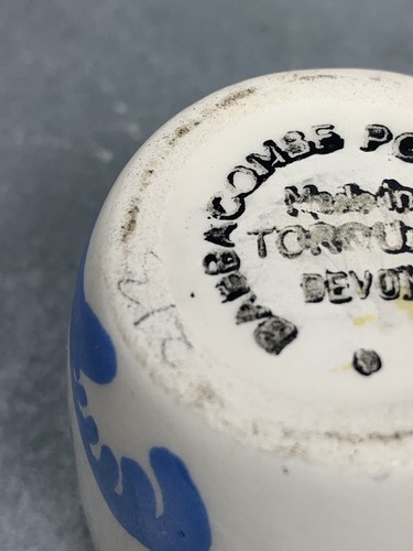 Taza de huevo de cerámica vintage Babbacombe diseño azul - Imagen 4 de 10