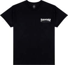 Thrasher Little Thrasher T-Shirt - Size: MEDIUM Black