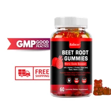 Natural Energy Organic Gummy Beet Root Nitric Oxide 60 Gummies - Free shipping