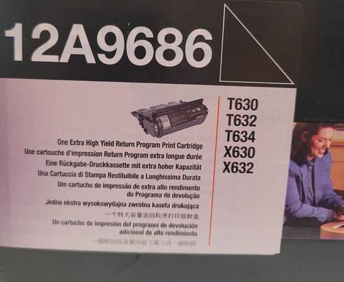 Lexmark 12A9686 Toner Cartridge Black. 2 Pack OPEN BOX. T630,T632,T634,X630,X632 - Picture 8 of 9