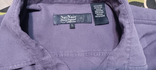Nat Nast Silk Blend Shirt L Pure Lavender - Picture 5 of 5