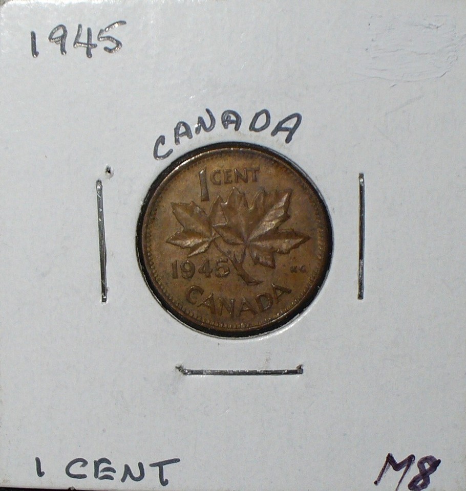 Canada 1945 Small Cent Bronze Coin eBay