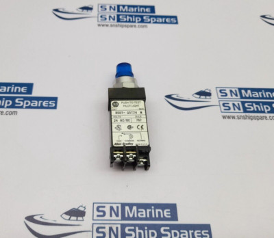 Allen-Bradley 800T-QST24 Push-To-Test Blau Pilot Licht Ser N 24 AC / Dc