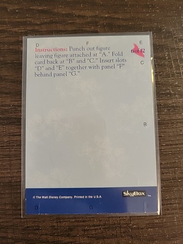 Girl Bird P6 Cinderella Pop-Out Card SkyBox - Picture 2 of 2