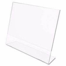 Dazzling Displays 10 Acrylic 7" x 5" Slanted Picture Frame Holders