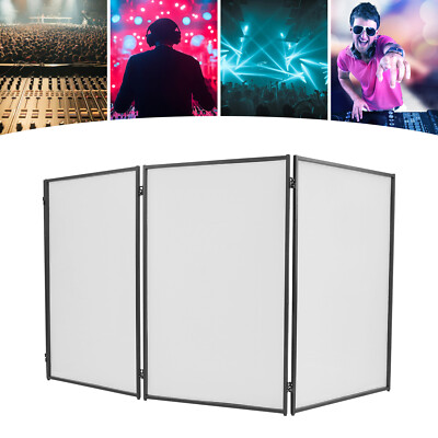 DJ Event Facade Portable Foldable 4-Panel Light Metal Frame Booth With Carry Bag