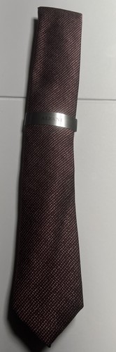 Alfani Men's Slim Neck Tie Alfatech Bell Solid Rose MSRP $55 NWT - Picture 2 of 3