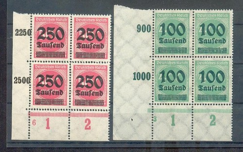 DR-INFLA LICENSE PLATE NUMBERS 290+295** MNH MINT NEVER HINGED (70014