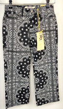 Agile Girls Sz 7 Black Bandana Deign Western Denim Jean NWT