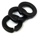 Black Oxide Stainless Steel Lock Washers Medium Split Ring - Sizes #2 to 1/2"