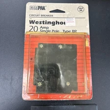BR120 Single Pole BR Circuit Breaker 20A Westinghouse Challenger Bryant New Nos
