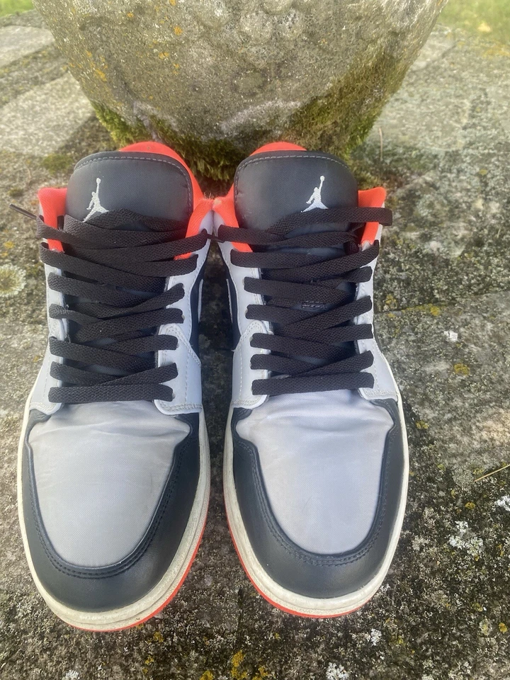 Hombre Talla 11 - Air Jordan 1 Low Wolf Gris Infrarrojo - 553558-022 Foto 3 de 4