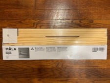 IKEA MALA Tabletop 17.75" Paper Roll Holder Arts Crafts Pens Paint Pine Wood NEW