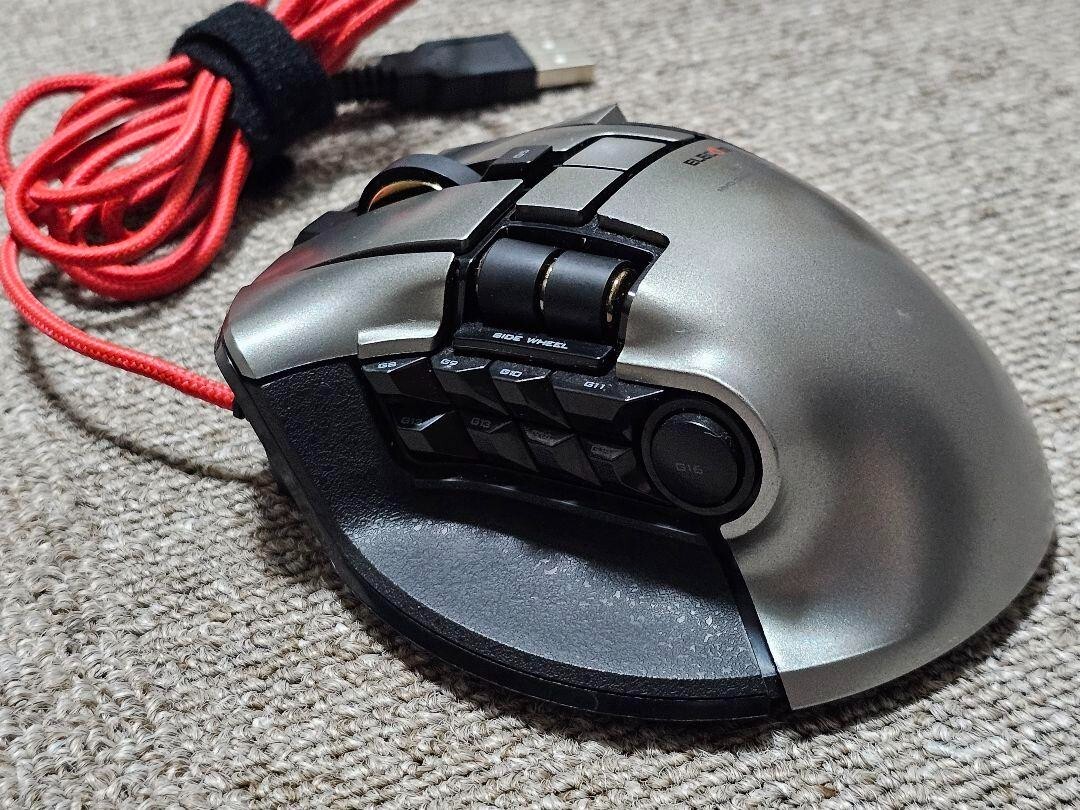 Elecom M-DUX70BK gaming mouse 19 button 2PC simultaneous correspondin Near Mint Elecom M-DUX70BK gaming mouse 19 button 2PC simultaneous correspondin Near Mint