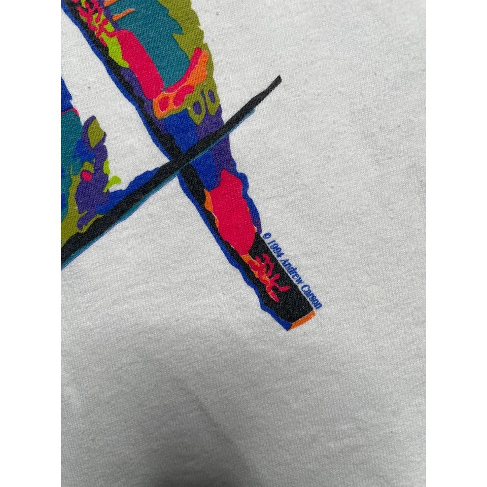 VTG 1994 Sunday River Maine Ski Resort Long Sleeve Graphic T-Shirt Winter Sports - Image 3 of 4