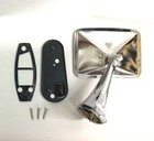 <!--F#f_0-->70 71 72 Chevy Truck Square Rectangle Chrome Outside Rearview Door Mirror Left<!--F/-->