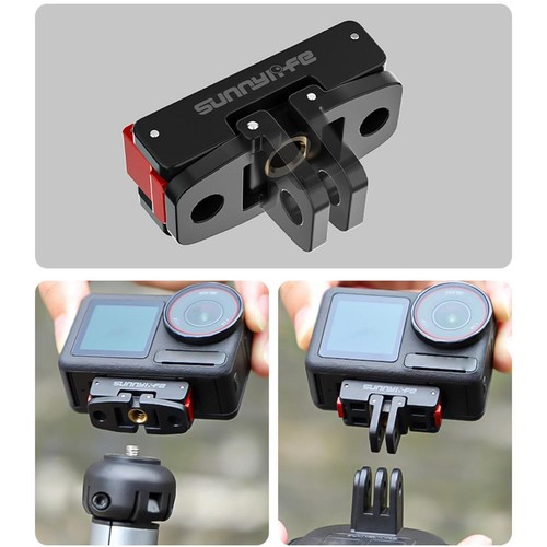 For OSMO ACTION 5 Pro Magnetic Quick Release Adaptor Foldable Plate Y0K5