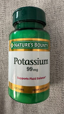 Nature's Bounty Potassium Gluconate , unflavored , 99mg , 100 Caplets, 1 Pack