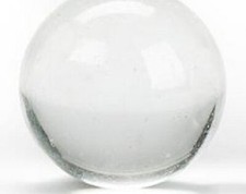 25mm Crystal Ice Clear Glass Shooter Marbles Pk 5 Transparent Pre-2015 Gorgeous