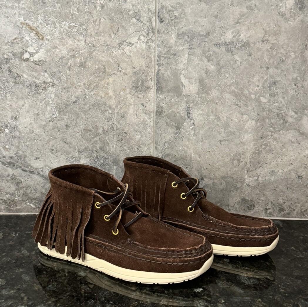 VISVIM Men's 'Voyageur Moc Shaman-Folk' Suede Moccasin Sneakers