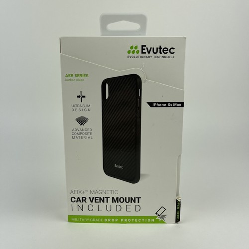 Evutec Apple iPhone XS Max Case With Car Vent Mount Karbon Black AER Series eBay