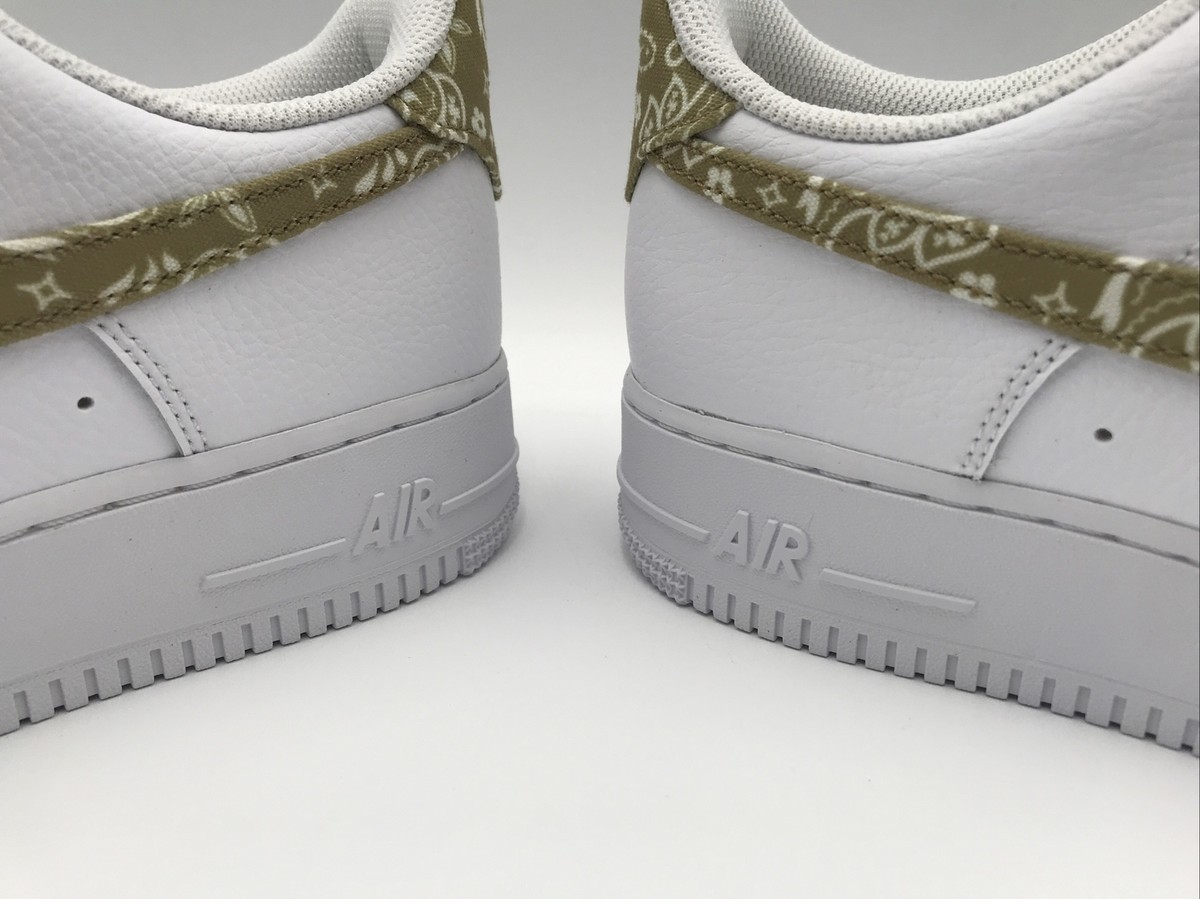 Nike Air Force 1 '07 ESS Barley Paisley Women's 11.5 White DJ9942