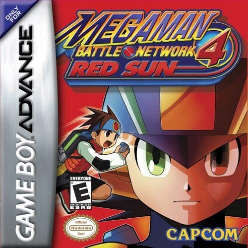 Mega Man Battle Network 4: Red Sun - Gameboy Advance GBA