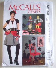 Halloween pirate costume decor pattern 7005 sze 4 6 8 10 12 14 16 18 20 22 UNCUT