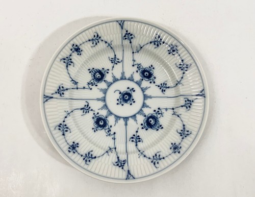 4x Royal Copenhagen Blue Fluted Plain 179 Salad Plates 19 cm - Picture 10 of 11