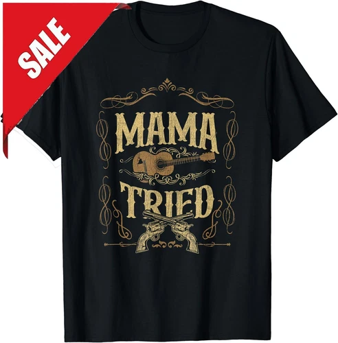 Mama-Tried Renegade Outlaw Musikliebhaber Country T-Shirt - Bild 1 von 3