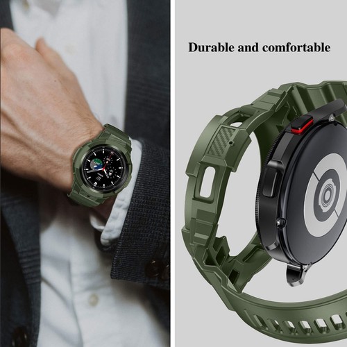 Per Samsung Galaxy Watch 4 40/44 mm classico 42/46 mm cinturino sportivo TPU con custodia - Foto 5 di 28