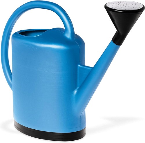 Blue Watering Can | 3 Gallon with Removable Stainless Steel Faceplate for Garden