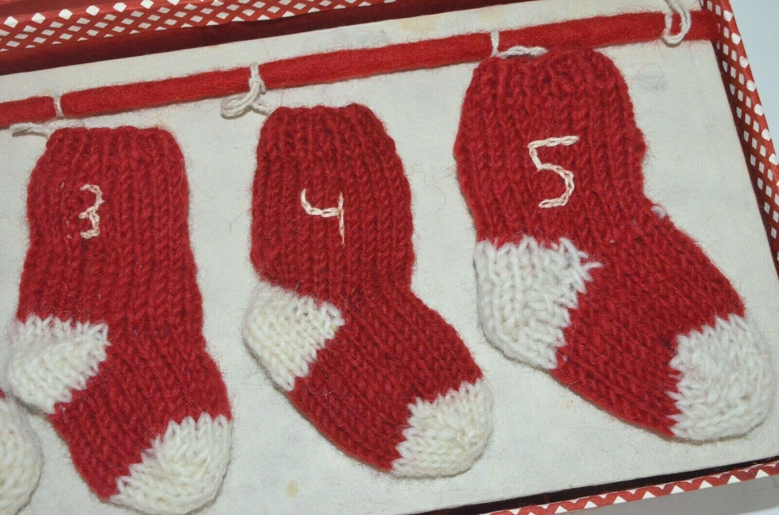Pottery Barn Kids Knit Stockings Advent Calendar CHRISTMAS Countdown Garland