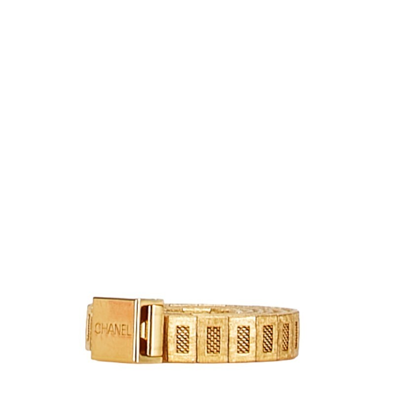 CHANEL Belt Chain AUTH Coco Logo Gold CC Vintage Rare 33inch