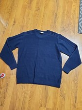 COLUMBIA SPORTSWEAR CO MENS LG BLUE COTTON PULLOVER SWEATER NEW