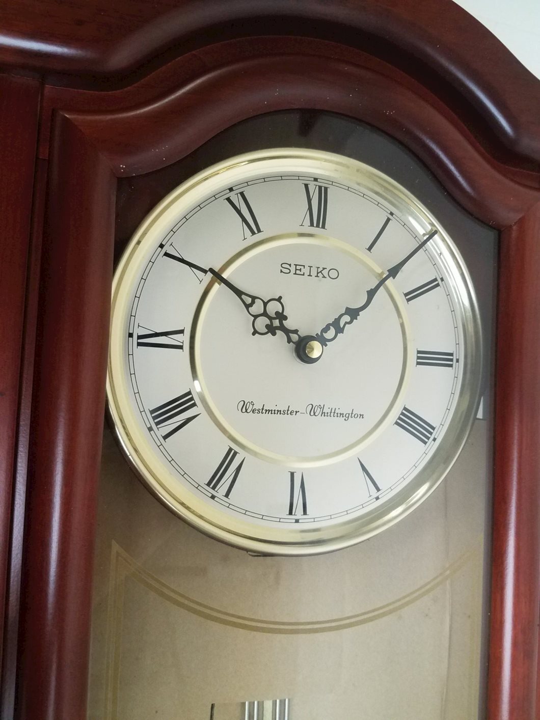 Seiko Wood Pendulum Wall Clock QXH118BLH, Brown eBay