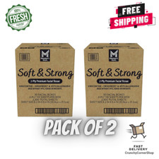 2 Pack Member's Mark 2-Ply Soft and Strong Facial Tissues 30/110 boxes/tissues