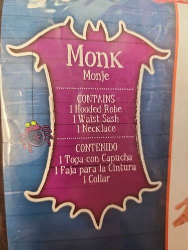 Monk Robe Halloween Costume 2XL FREE Same Day Shipping - Picture 3 of 4