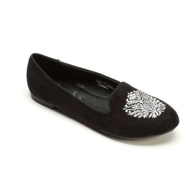 womens black suede slip on shoes