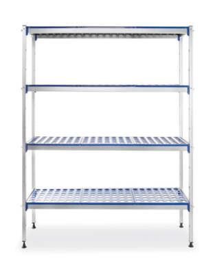 Aluminium-Aufbewahrungsregal , HENDI, 1280x405x(H)1685mm