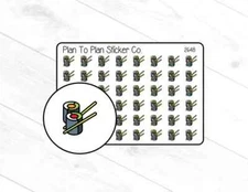 2648~~ Sushi Planner Stickers.
