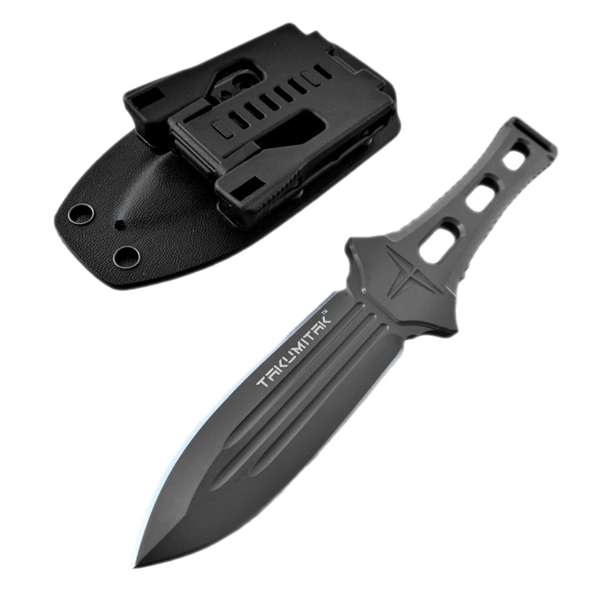 New Takumitak Hidden Anger Fixed Blade Gray Fixed Blade Knife