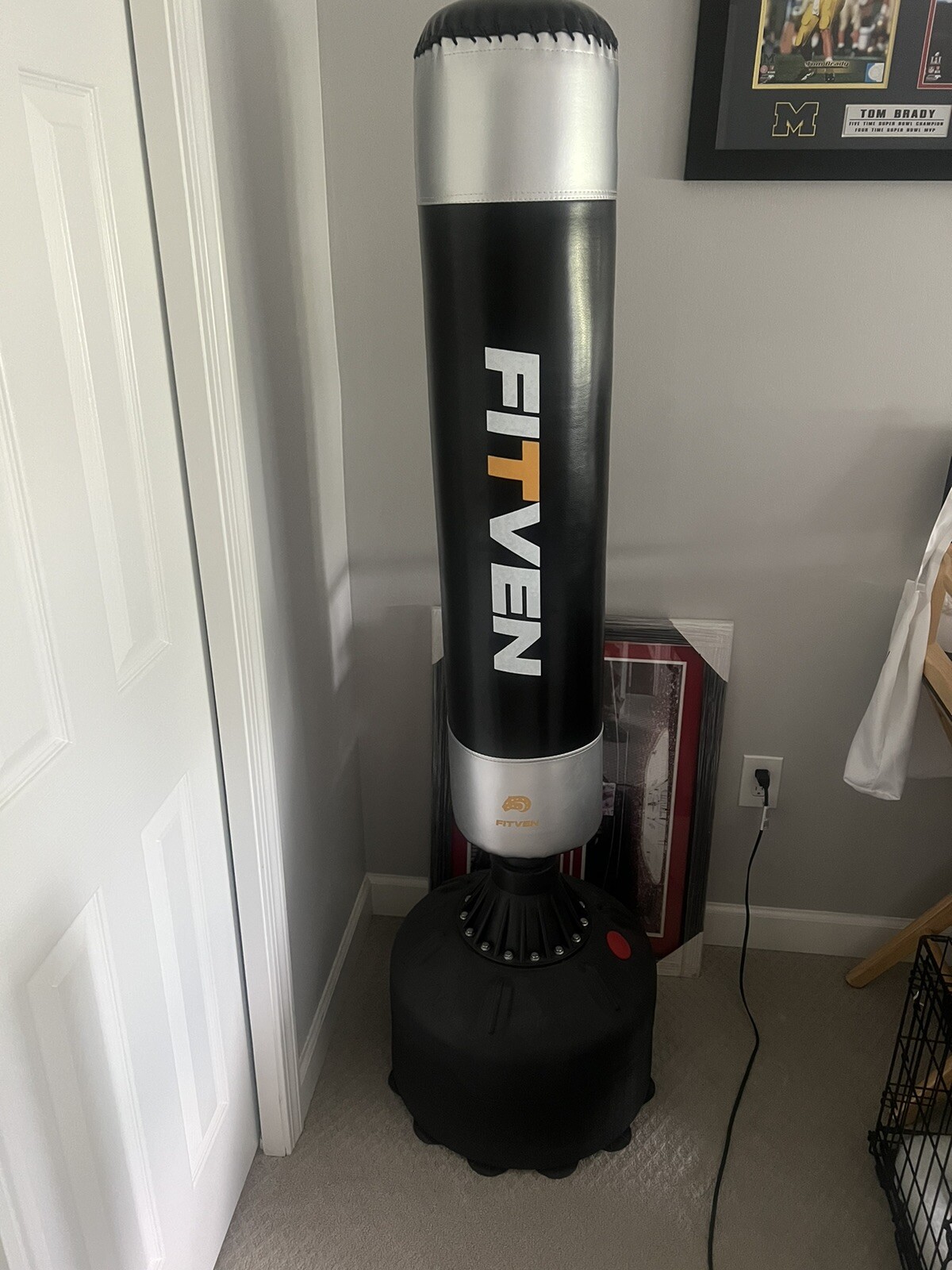 FITVEN Freestanding Punching Bag with Boxing Gloves eBay
