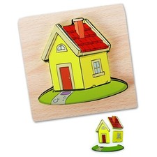 Wooden Educational Jigsaw Puzzle For Baby  Toddler Fun - Educational