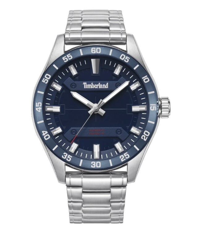 Timberland Blue Dial Stainless Steel Strap Men's Watch